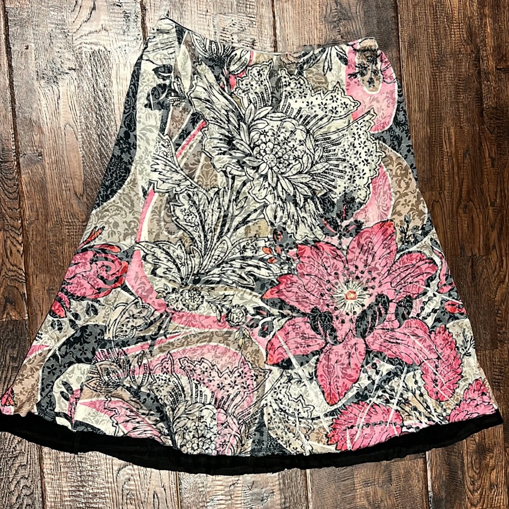 Handmade double lined boho skirt